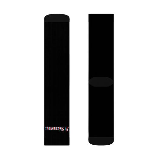 7 SENSE Athletic Black Crew Socks