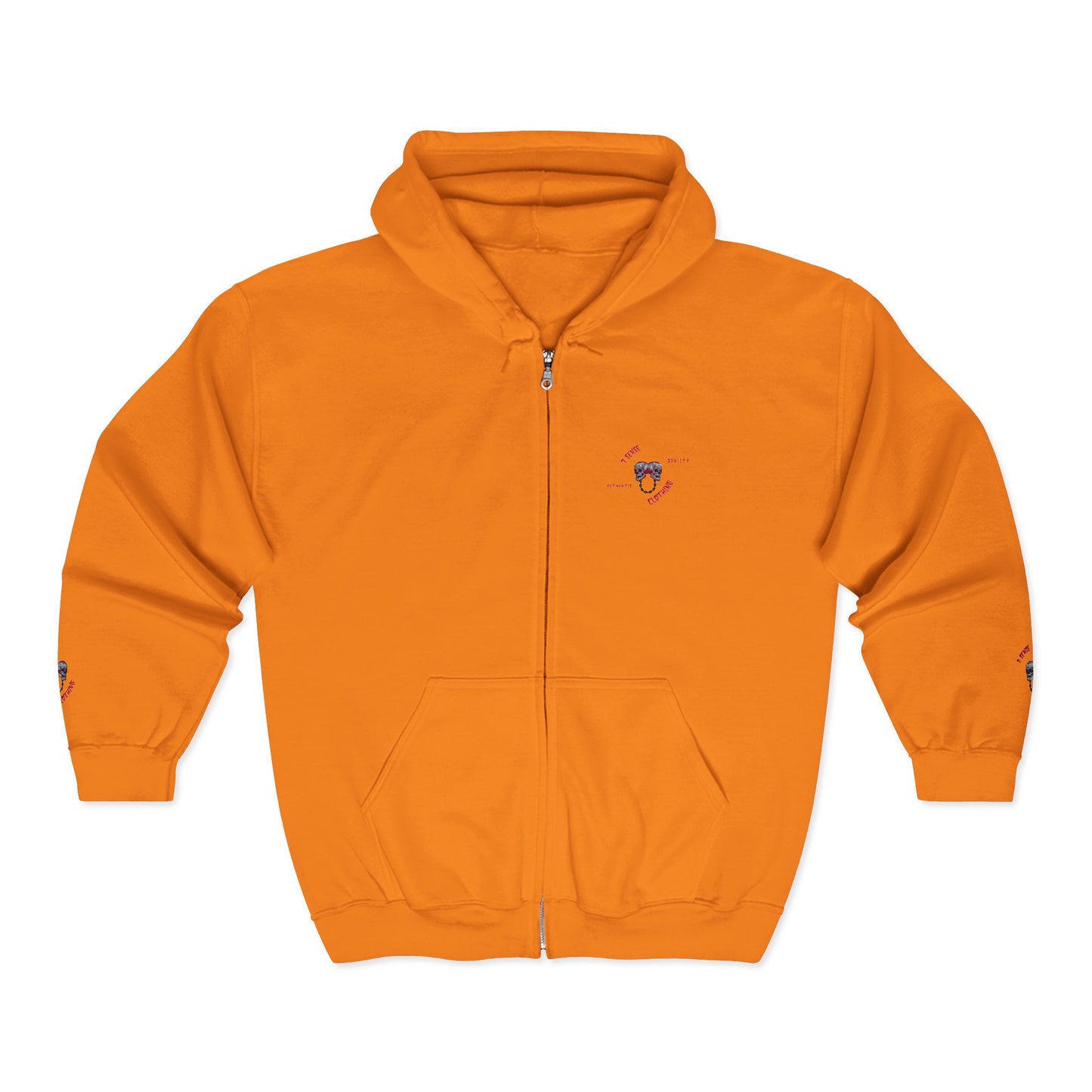 7 SENSE - Skull Zip Hoodie