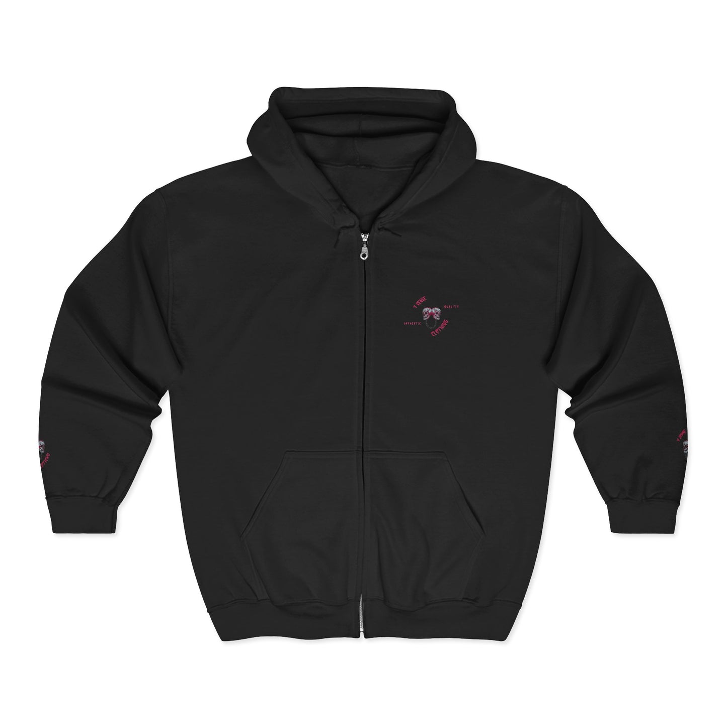 7 SENSE - Skull Zip Hoodie