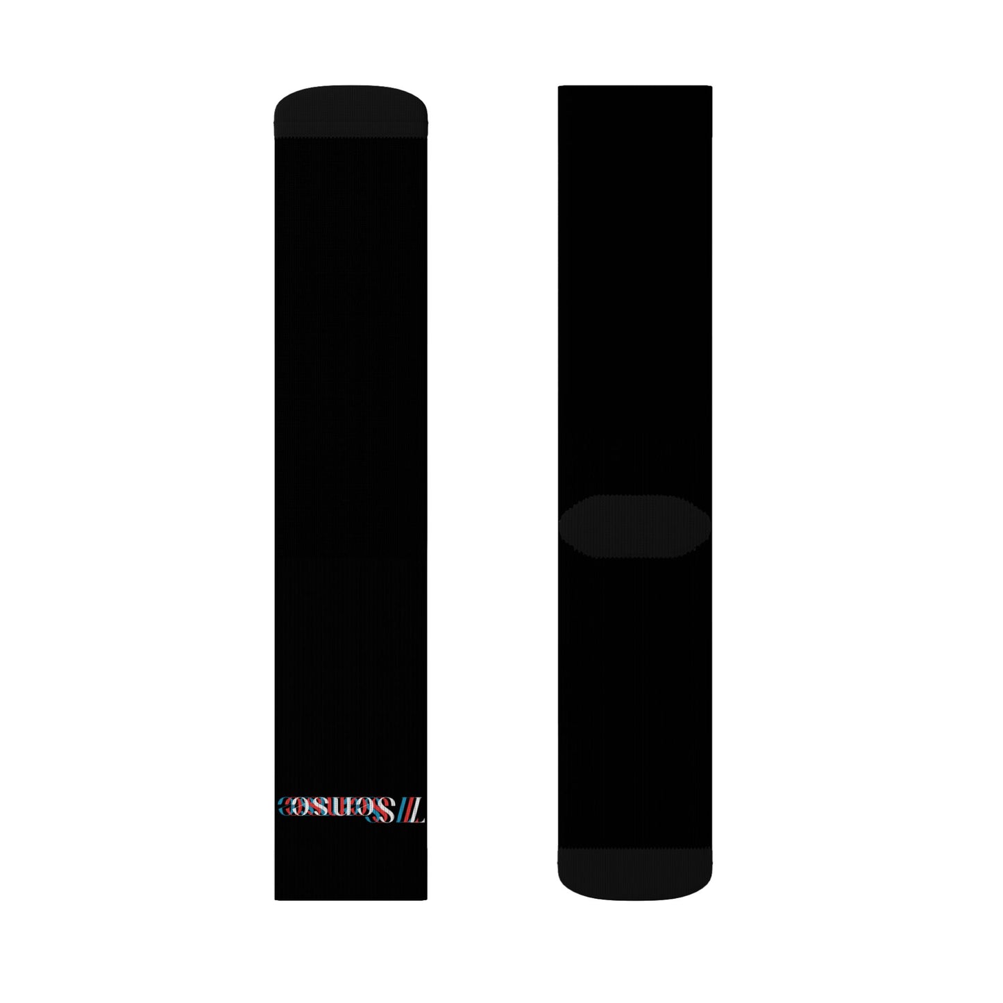 7 SENSE Athletic Black Crew Socks